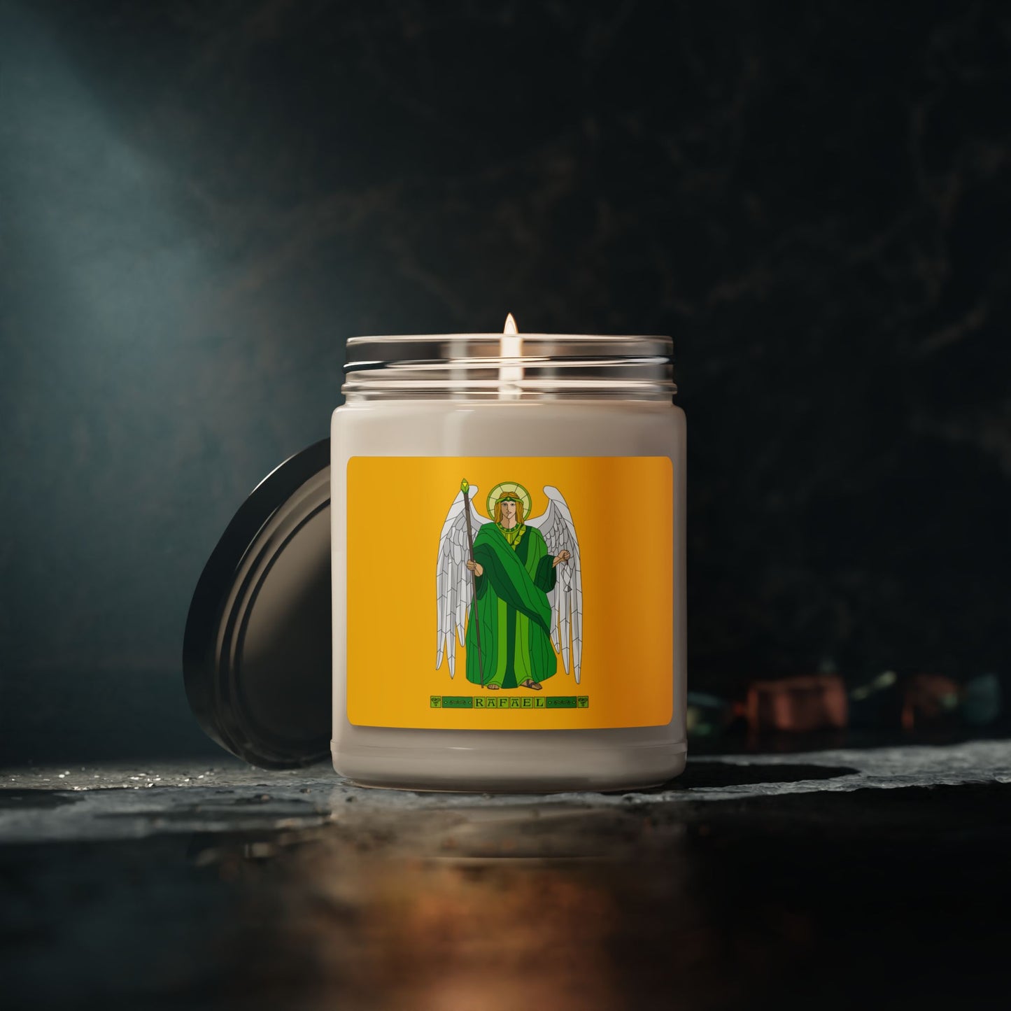 Archangel Rafael Candles-Inspired Scented Soy Candle | Relaxing Home Decor, Aromatherapy Gift, Spiritual Wellness, Birthday, Self-Care, Meditation