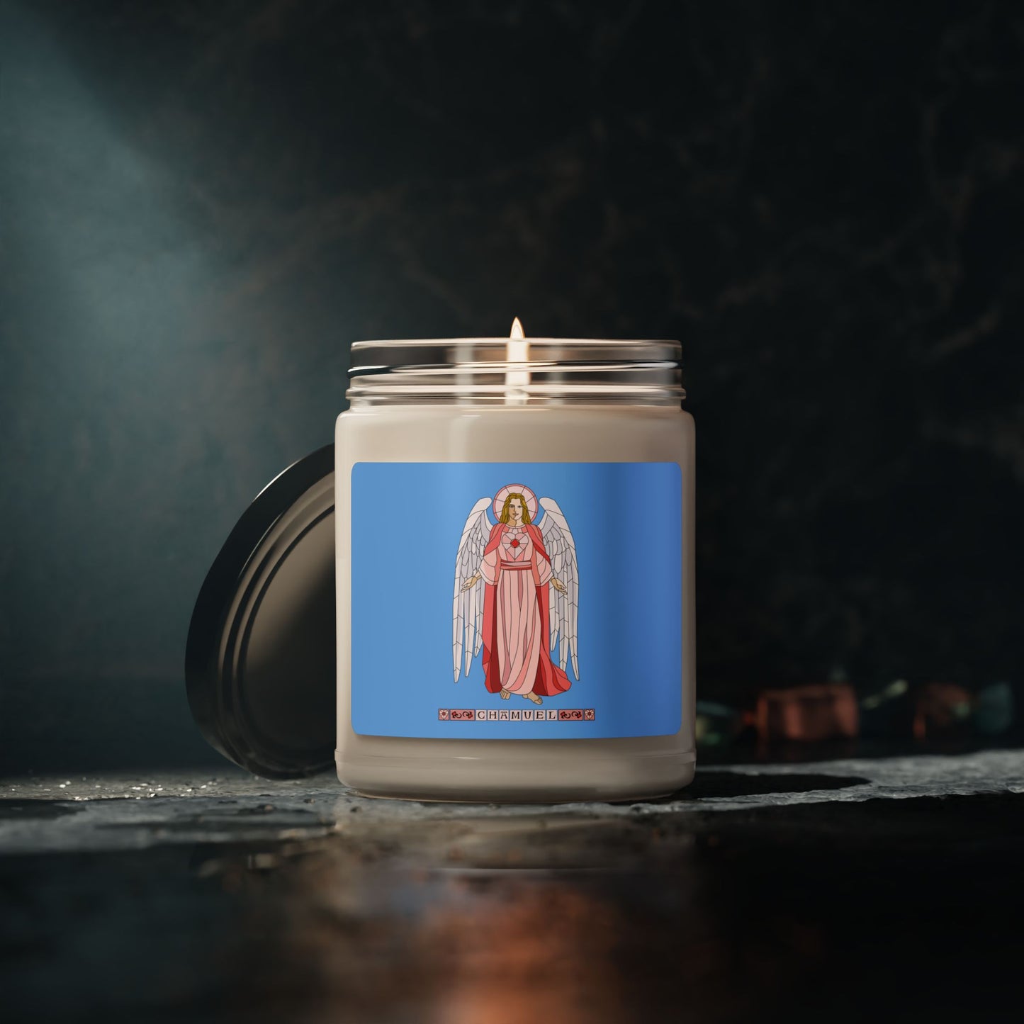 Archangel Chamuel Candles-Inspired Scented Soy Candle | Relaxing Home Decor, Aromatherapy Gift, Spiritual Wellness, Birthday, Self-Care, Meditation