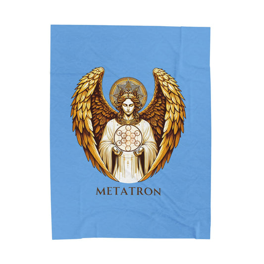 Archangel Metatron Blanket blue - Embrace Comfort & Spirituality